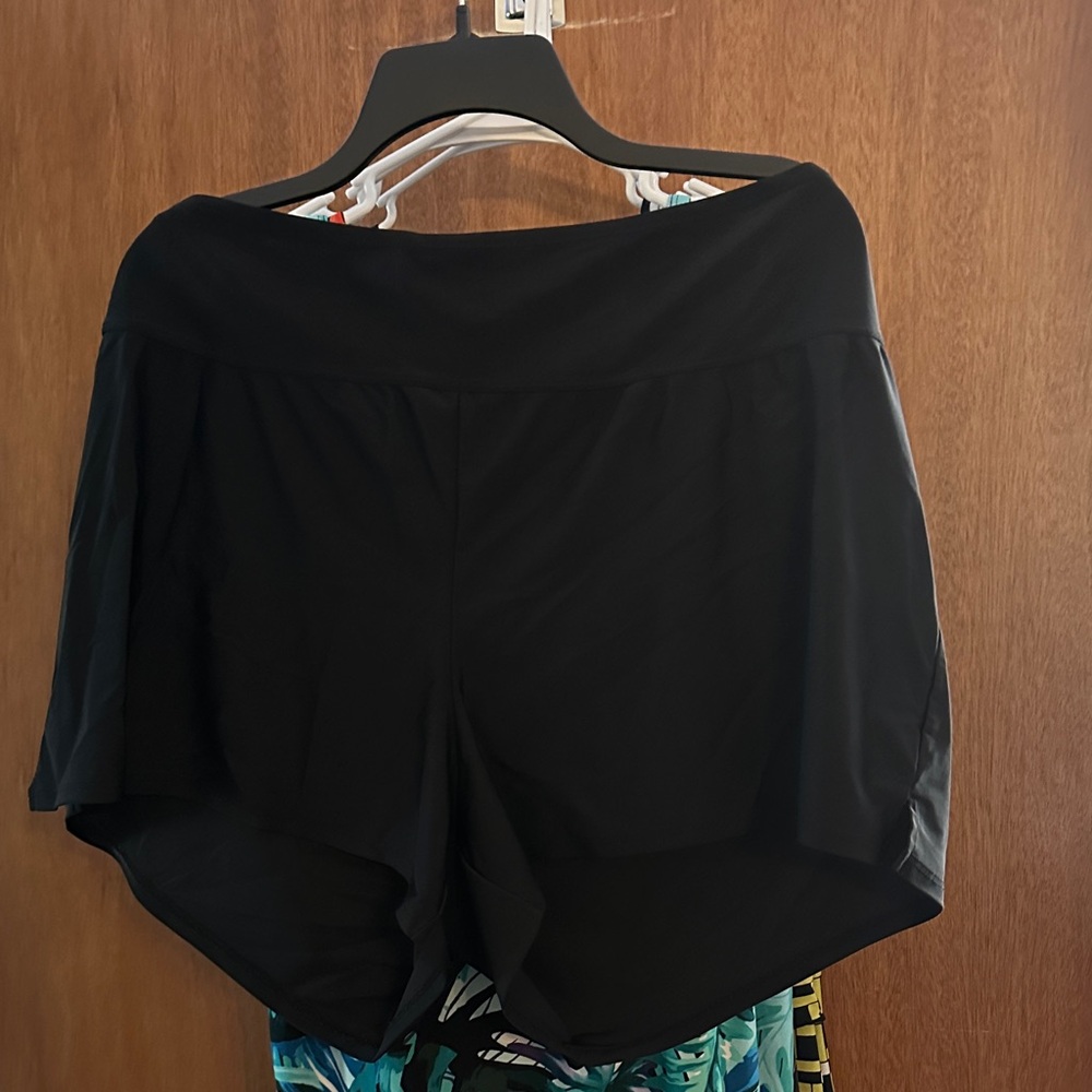 Black Athletic Swimming Shorts